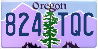 OR license plate 824TQC