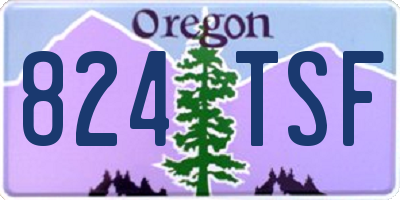 OR license plate 824TSF