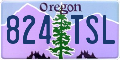 OR license plate 824TSL