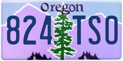 OR license plate 824TSO