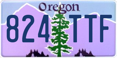 OR license plate 824TTF