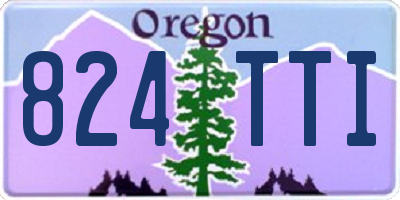 OR license plate 824TTI