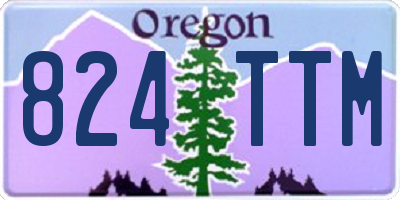 OR license plate 824TTM