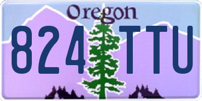 OR license plate 824TTU