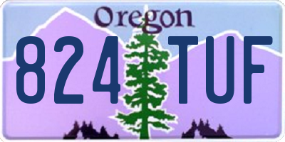 OR license plate 824TUF