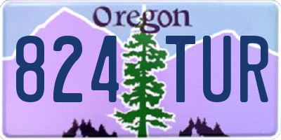OR license plate 824TUR