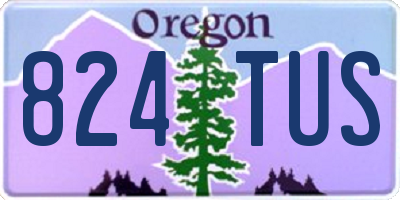 OR license plate 824TUS