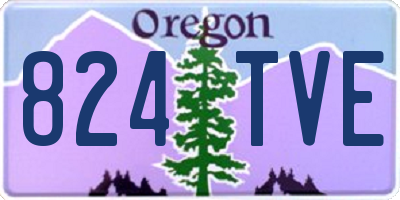 OR license plate 824TVE