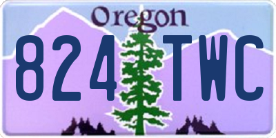 OR license plate 824TWC