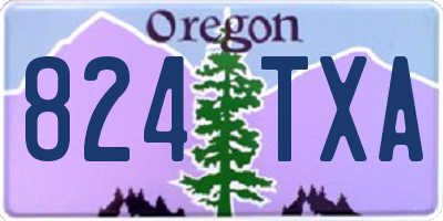 OR license plate 824TXA