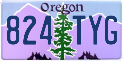 OR license plate 824TYG