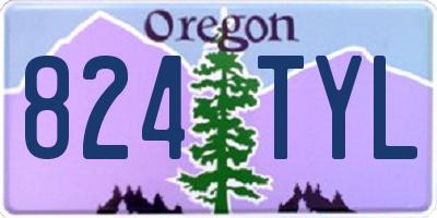 OR license plate 824TYL
