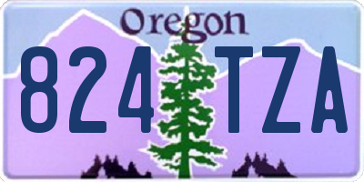 OR license plate 824TZA