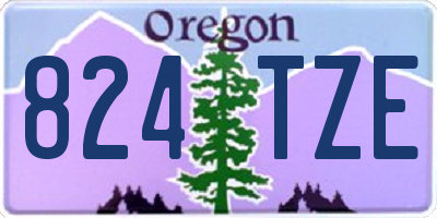 OR license plate 824TZE