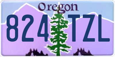 OR license plate 824TZL