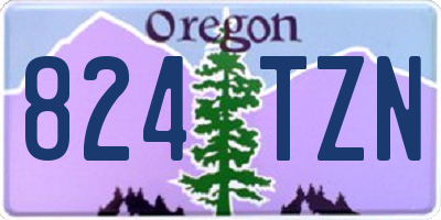 OR license plate 824TZN