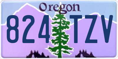 OR license plate 824TZV