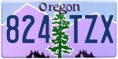 OR license plate 824TZX