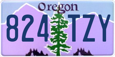 OR license plate 824TZY