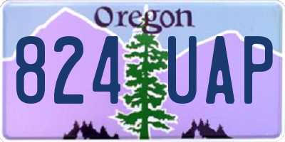 OR license plate 824UAP