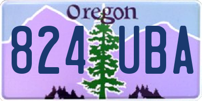 OR license plate 824UBA