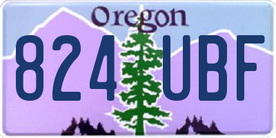 OR license plate 824UBF