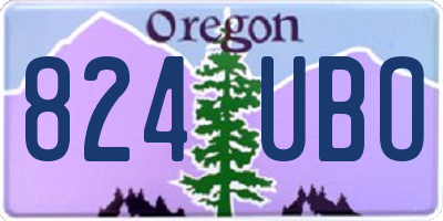 OR license plate 824UBO