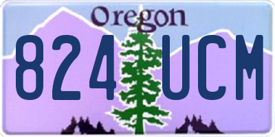 OR license plate 824UCM