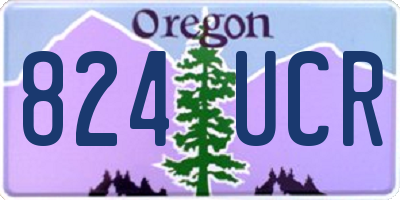 OR license plate 824UCR