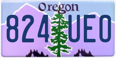 OR license plate 824UEO