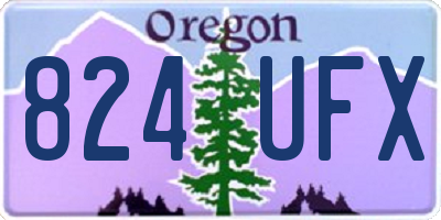 OR license plate 824UFX