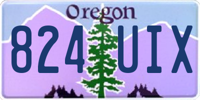 OR license plate 824UIX
