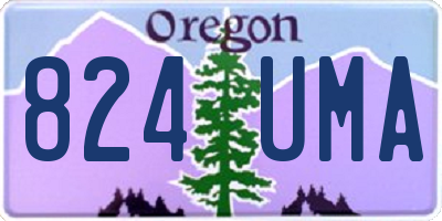 OR license plate 824UMA
