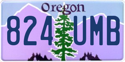 OR license plate 824UMB