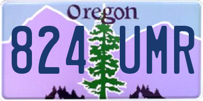 OR license plate 824UMR