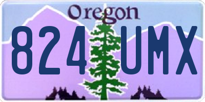 OR license plate 824UMX