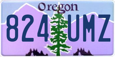 OR license plate 824UMZ