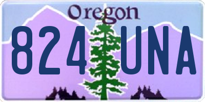 OR license plate 824UNA