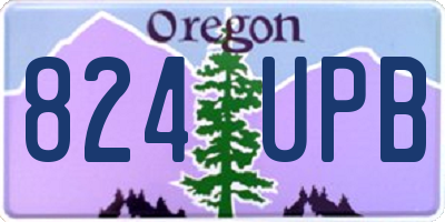 OR license plate 824UPB
