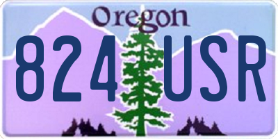 OR license plate 824USR