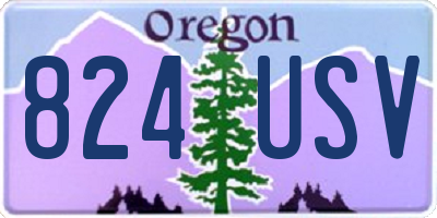 OR license plate 824USV