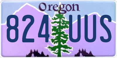 OR license plate 824UUS