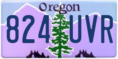 OR license plate 824UVR