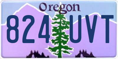 OR license plate 824UVT