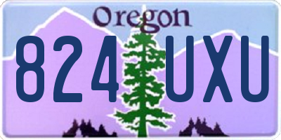 OR license plate 824UXU