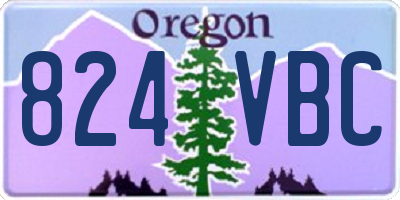 OR license plate 824VBC
