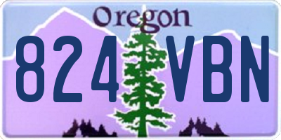 OR license plate 824VBN