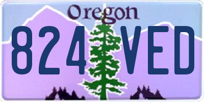 OR license plate 824VED
