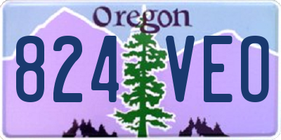 OR license plate 824VEO