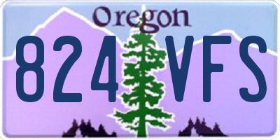 OR license plate 824VFS